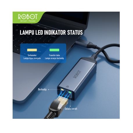Usb A 3.0 to rj45 lan cable robot 1000Mbps gigabit ethernet adapter aluminum for pc cpu laptop macbook phone tablet ea20