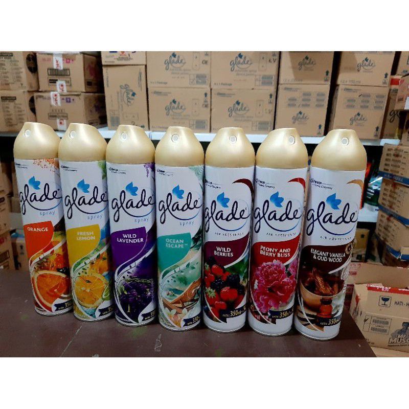 Glade Aerosol 350ml + 50ml. Pengharum Ruangan Glade Spray