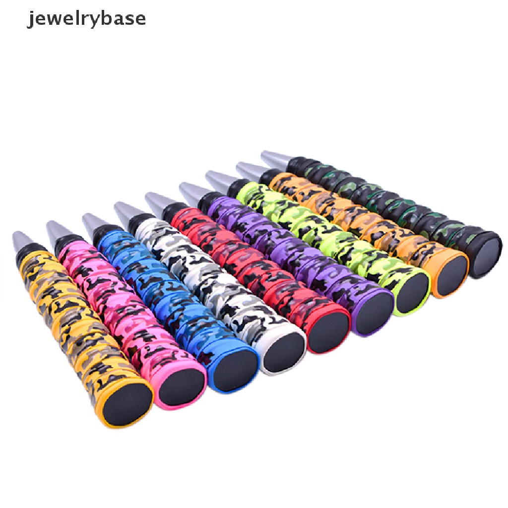 (jewelrybase) Tape Grip Raket Tenis / Badminton Motif Camo Anti slip Menyerap Keringat