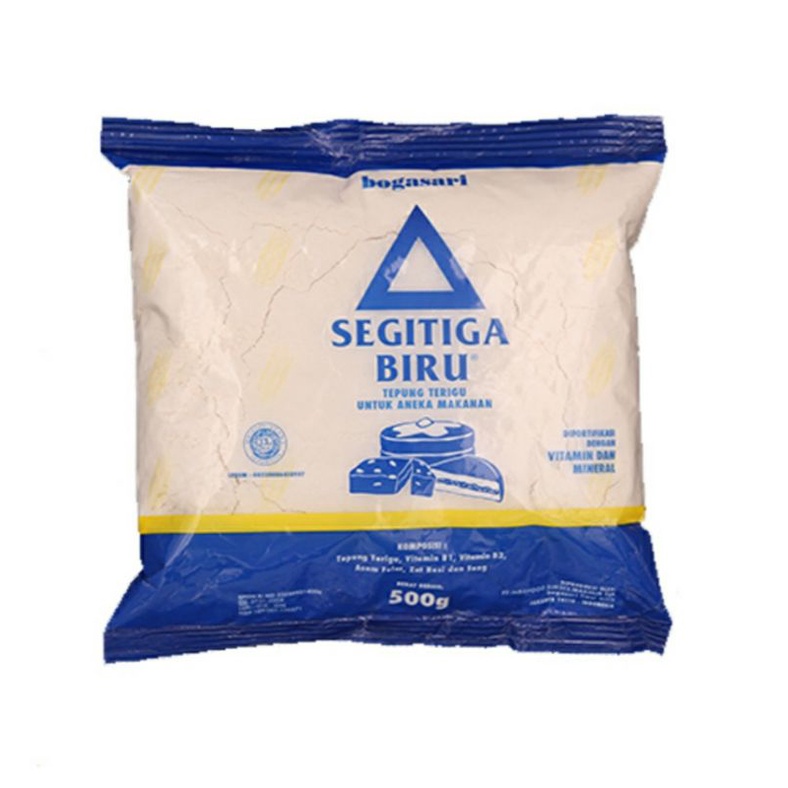 Jual TEPUNG TERIGU SEGITIGA BIRU 500gr Indonesia|Shopee Indonesia