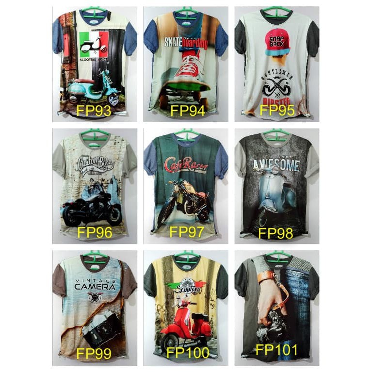 Kaos 3D Thailand Fullprint Superhero