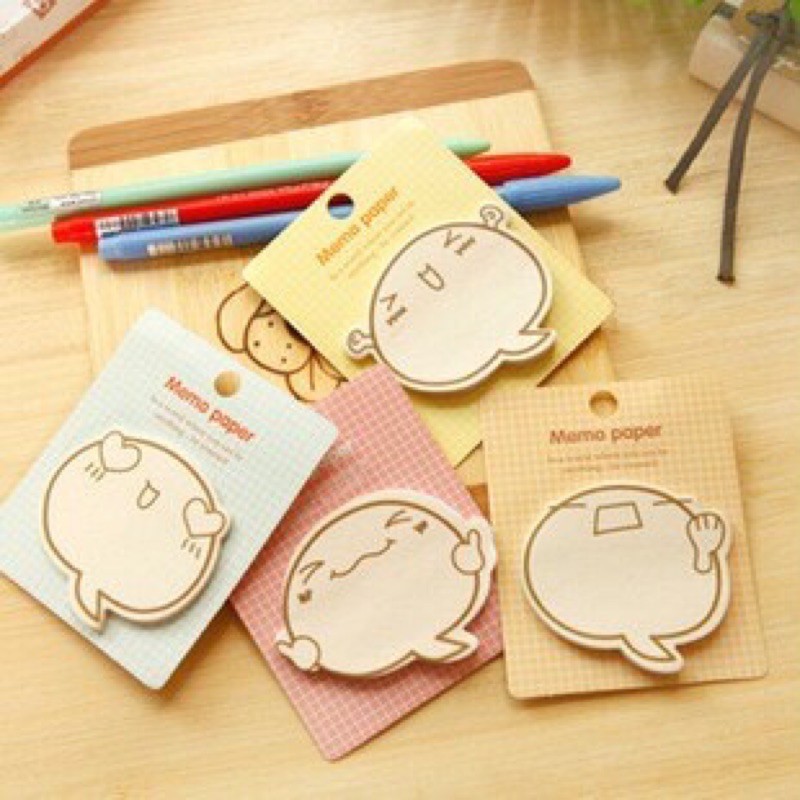 

[STATIONARY] CUTE EMOTICON STICKY NOTE