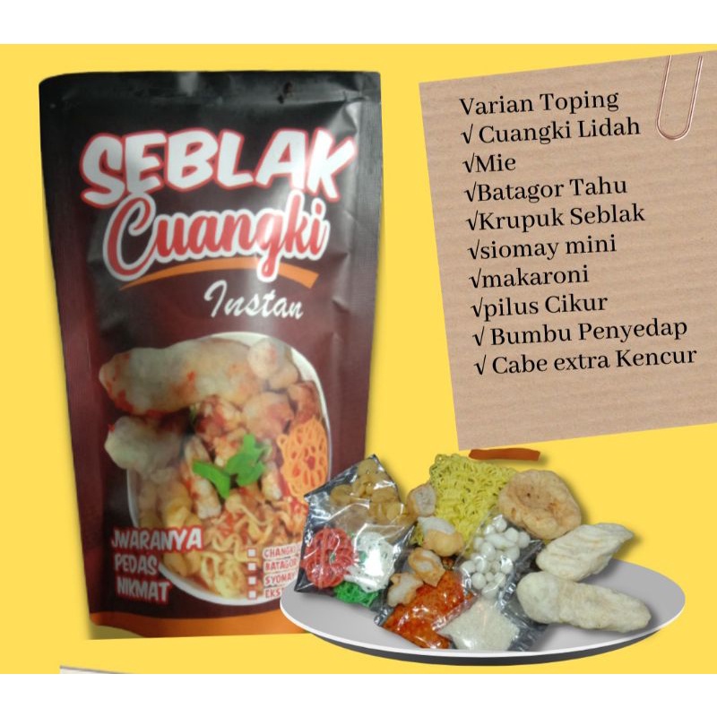 

[Promo]Seblak Cuangki || Makanan Pedas|| Makanan Instan || Makanan Kekinian