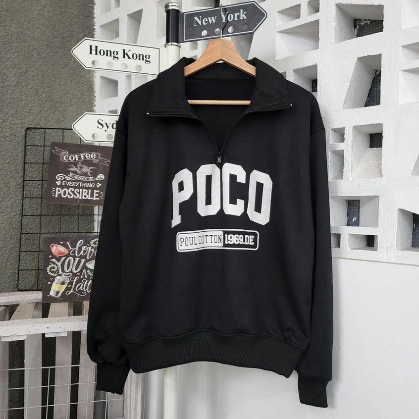 Poco Collar Sweater - Collar Sweater Wanita Kekinian