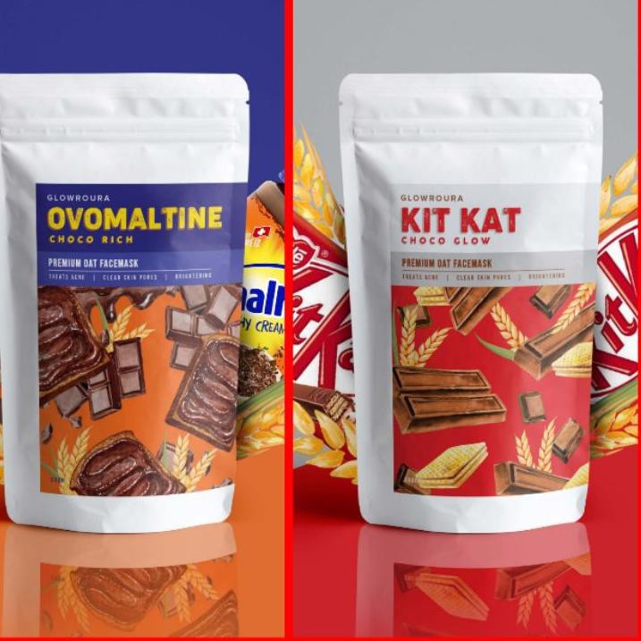 

FastPacking MASKET OVOMALTINE N KITKAT PREMIUM FACEMASK