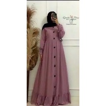 ( S M L XL XXL XXXL 5L ) TANIA MAXI DRESS JUMBO MURAH R_PROJECT-Purple