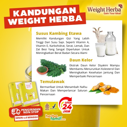 Weight Herba Susu Etawa Penggemuk Berat Badan Alami Aman Dapat Meningkatkan Berat Badan Secara Alami Dan Menambah Nafsu Makan