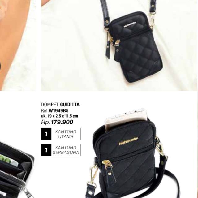 Dompet gemaya hitam sophie paris sale