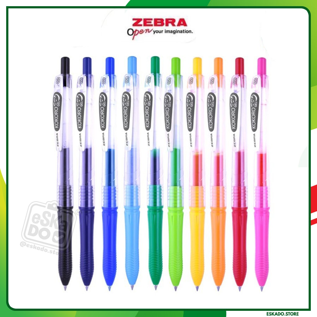 Zebra Kokoro Gel Ink Pen / Pulpen Gel Kokoro 0.5 mm