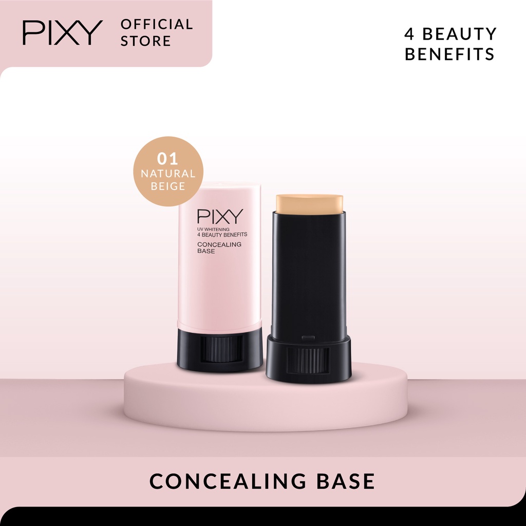 PIXY UVW Concealing Base - 01 Natural Beige (4 Beauty Benefit)