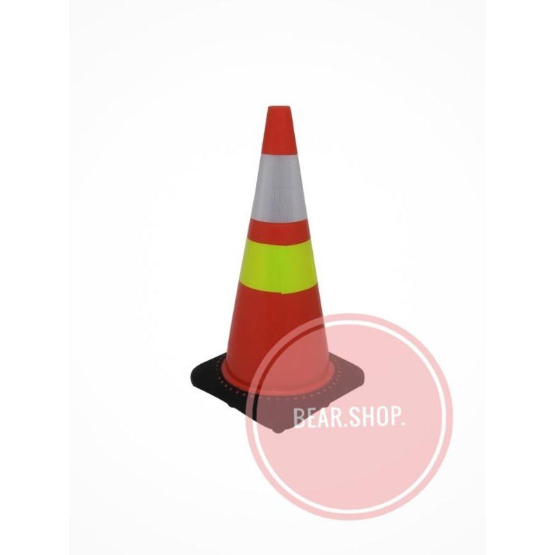 Krisbow Kerucut Lalu Lintas Base Karet 70 Cm - Merah
