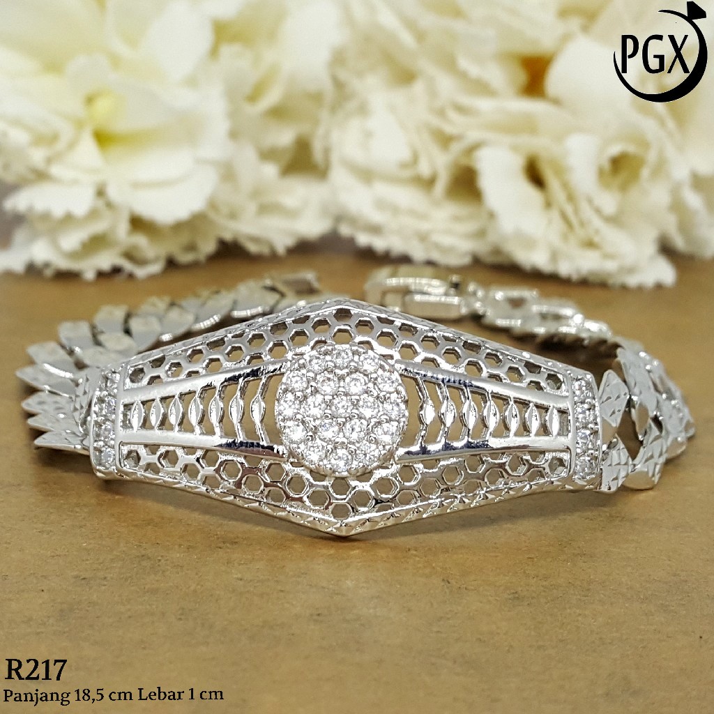 PGX Gelang Tangan Xuping Wanita Perhiasan Lapis Emas Aksesoris Fashion Premium - R217