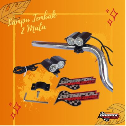 LAMPU TEMBAK 2 MATA PNP RX KING VARIASI MODEL BURUNG HANTU BANDUNGAN BYSON RX KING LAMPU SOROT LED