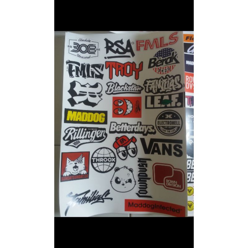 Stiker brand isi 25an