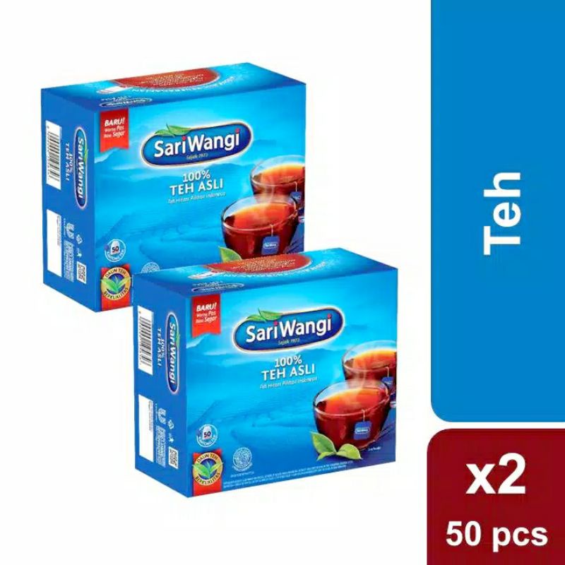 

SARIWANGI Teh Celup 50's ( Twin Pack )