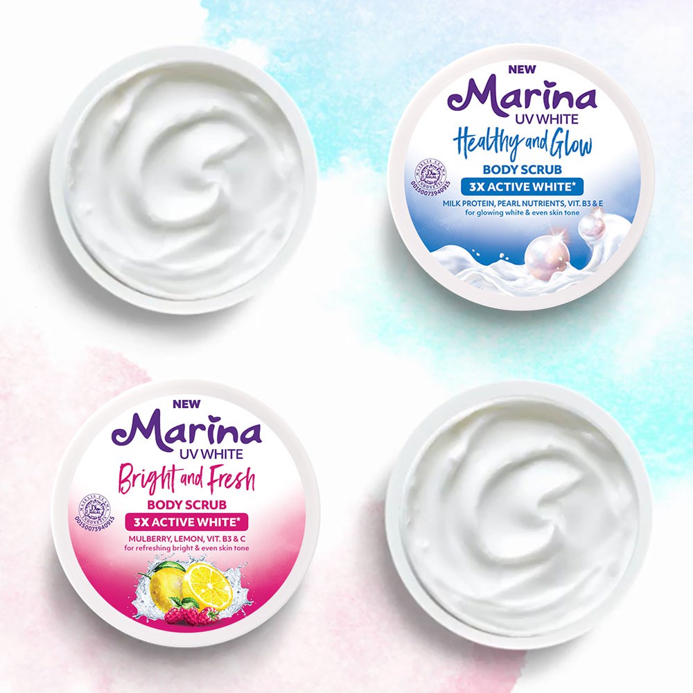 Marina Uv White Body Scrub 200ml