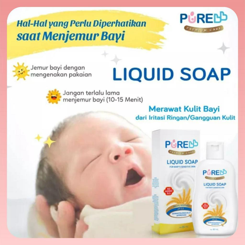 Pure BB | Liquid Soap 80ml | Sabun Cair Bayi | Sensitive Skin Soap