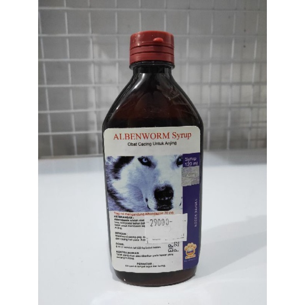 Albenworm Syrup (obat cacing anjing)