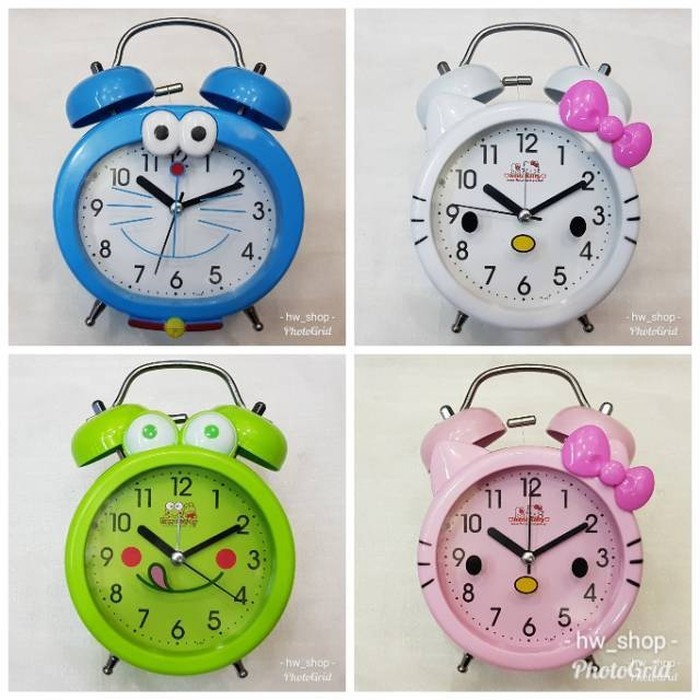 Jam Beker Hellokity . Jam Beker Doraemon . Jam Alarm keropi keropy . Jam Beker Kring Murah