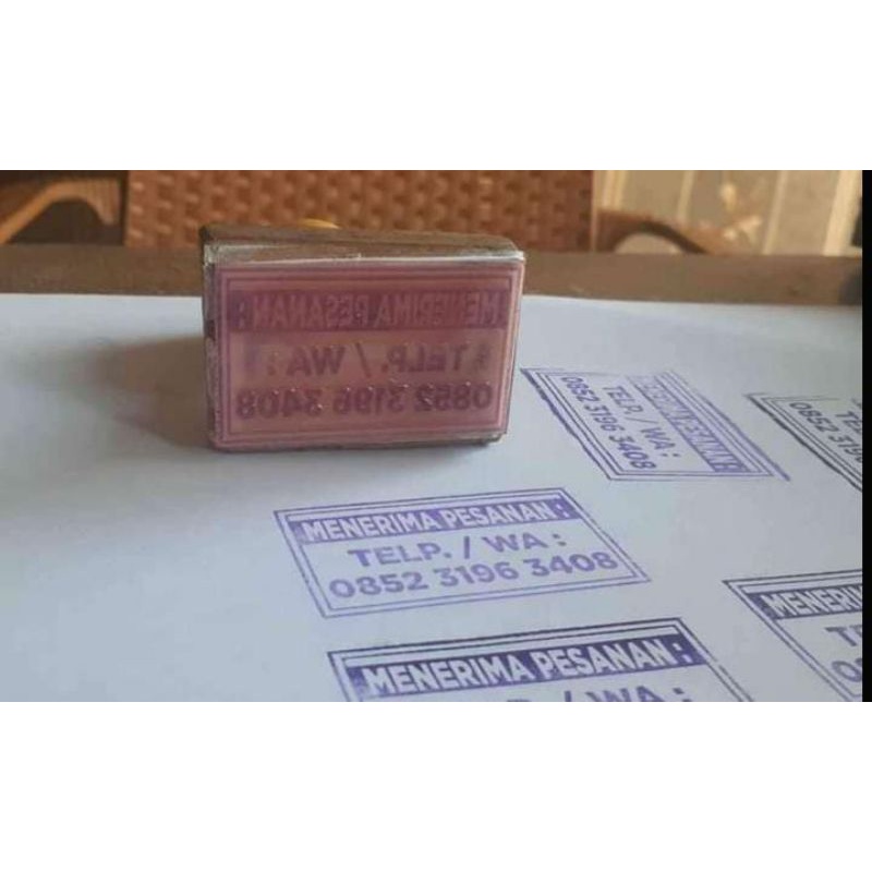 Custom Stempel Kayu Persegi Panjang | Stempel Kayu Runaflek Persegi Panjang | Stempel Kantor | Stempel Pabrik | Stempel Akutansi-2