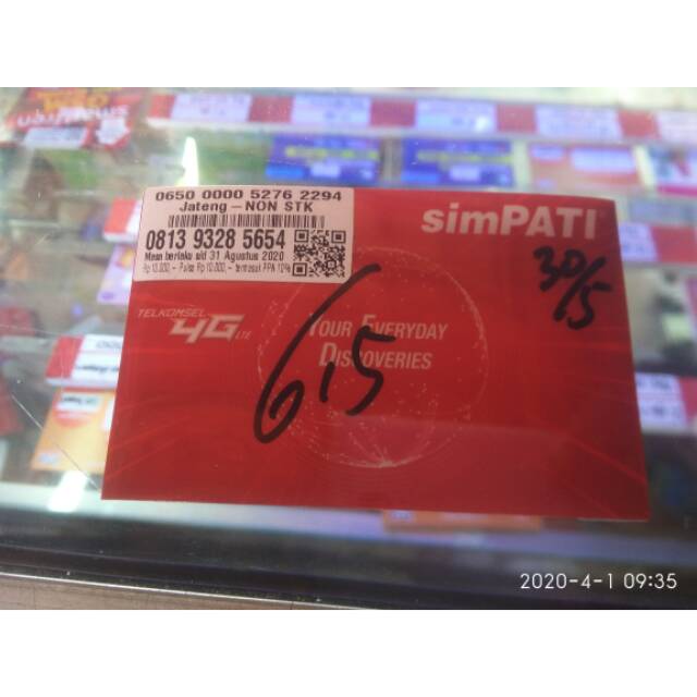 Perdana Telkomsel 6,5 gb (ZONA 2) Fresh || Sudah wikwik siap pakai