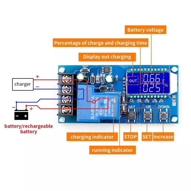 Charger SCC 6-60 V 30A Charge Controller 12 V 24 V 36 V 48 V Kapasitas Baterai