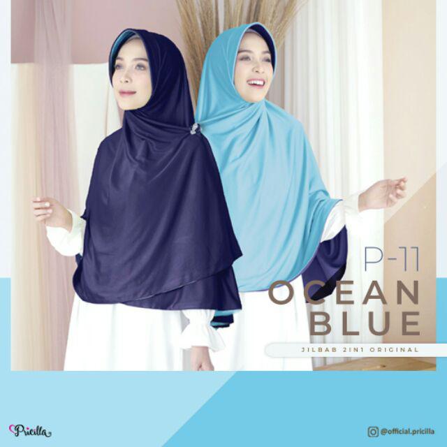 JILBAB INSTAN BOLAK BALIK PRICILLA ORIGINAL PAD-P11