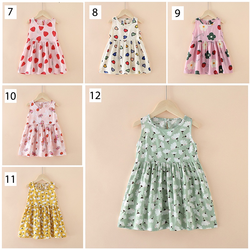 PREMIUM Baju Dress Bayi Anak Kaos Piyama Setelan Perempuan COD Sweater Import Gaun Motif Cewek Murah Tidur Muslim Part 2