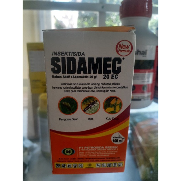 sidamec 100ml, berbahan aktif abamektin 20g/ l