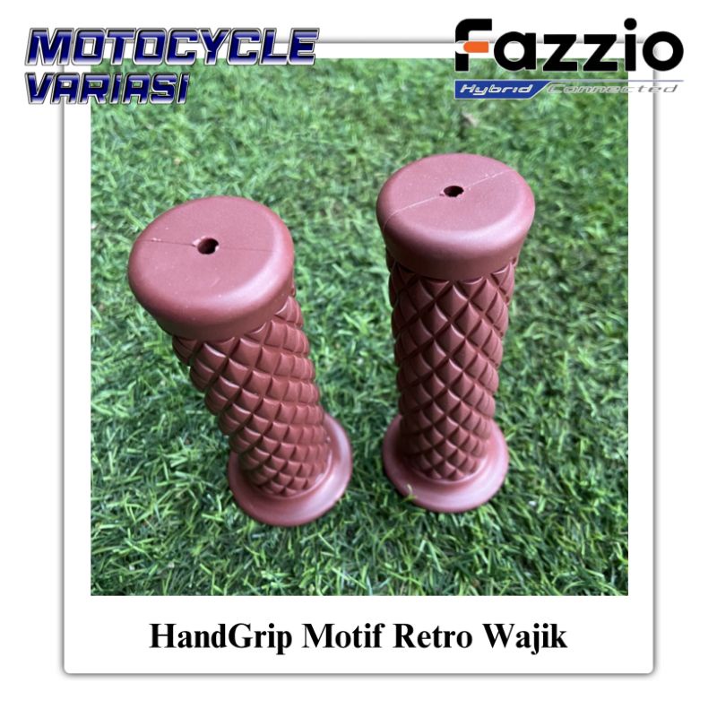 Handgrip Retro Wajik Fazzio Vario 160 Vespa Scoopy Bahan Tebal Empuk