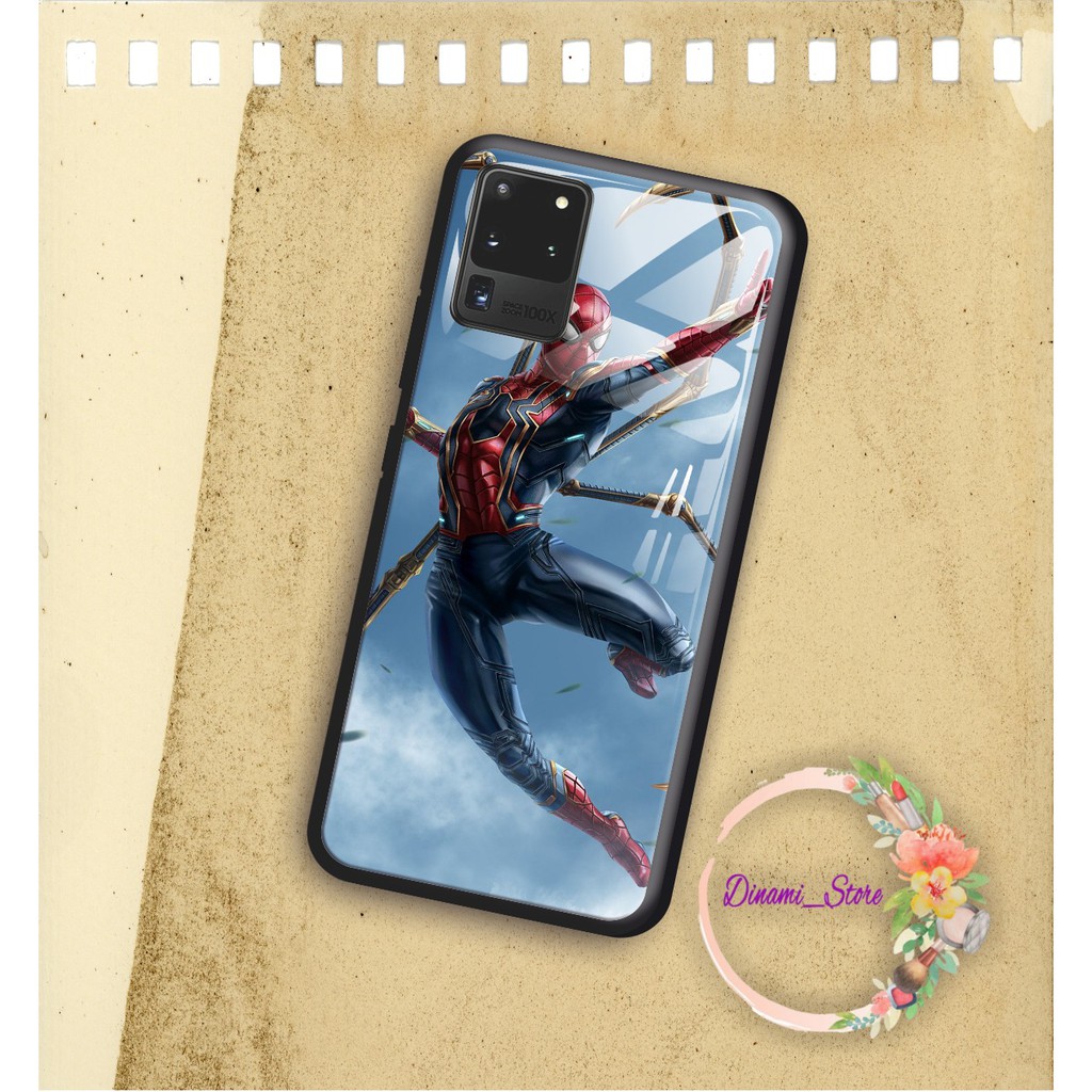back case glass SPIDERMAN Oppo A3s A1k A5 A9 2020 A7 F9 A5s A31 A52 a53 A92 A37 A57 A59 A71 DST1195