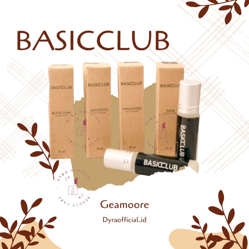 [READY BLACK FAME‼️]PARFUM BASICCLUB UNISEX 8ML ROLL ON BPOM
