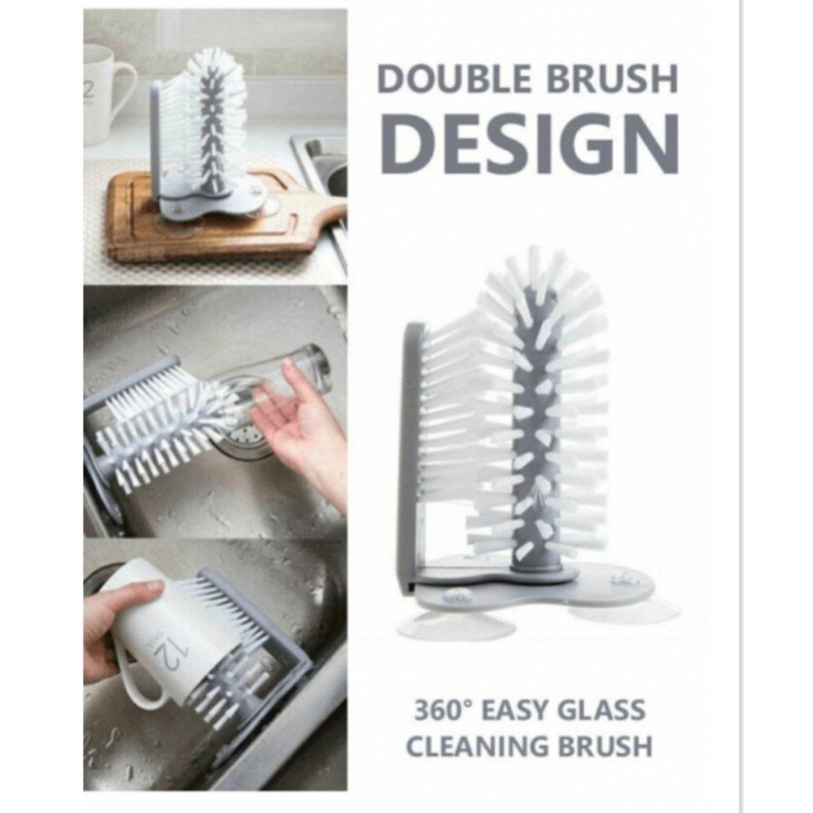 easy glass cleaning brush