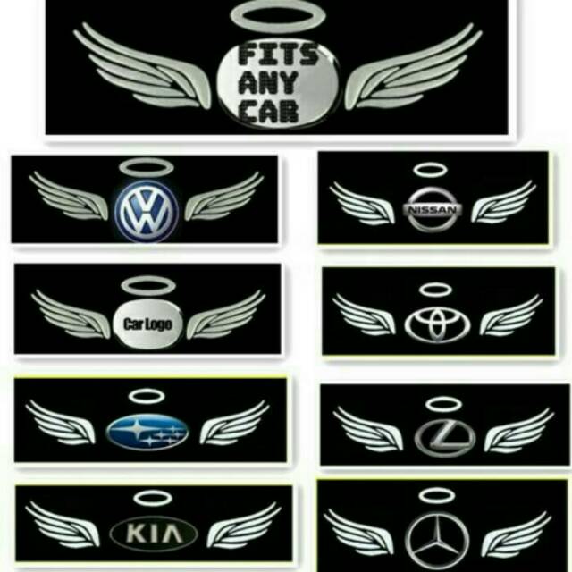 Import Stiker emblem malaikat sticker mobil sayap peri