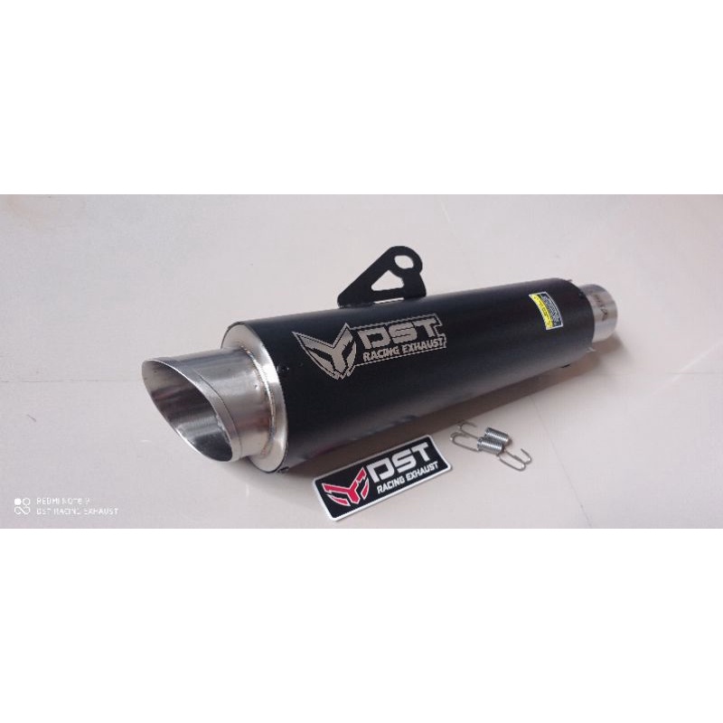 Knalpot original DST racing M1 long dope inlet 50mm silincer only knalpot racing universal