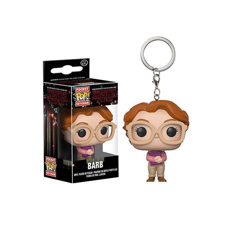 1pc Gantungan Kunci Funko POP Anime Stranger Things Dustin Eleven Minifigures Bahan PVC