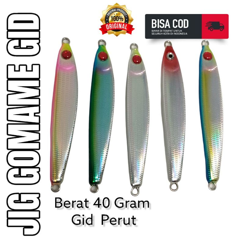 GOMAME 40 GRAM GID PERUT UMPAN PANCING METAL JIG