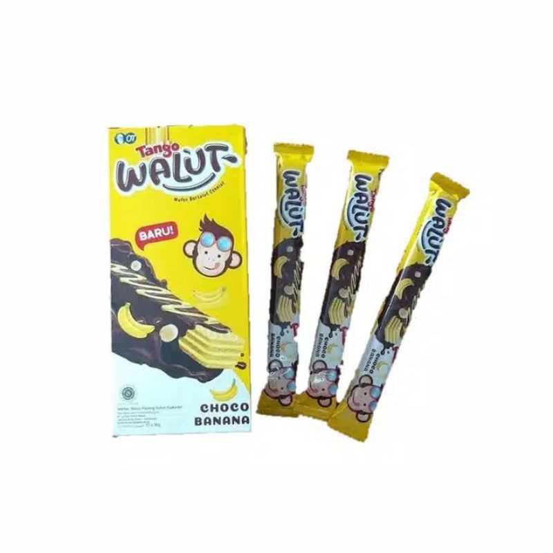 

TANGO WALUT WAFER RASA COKELAT PISANG KEMASAN 18GR FREE BUBBLEWRAP