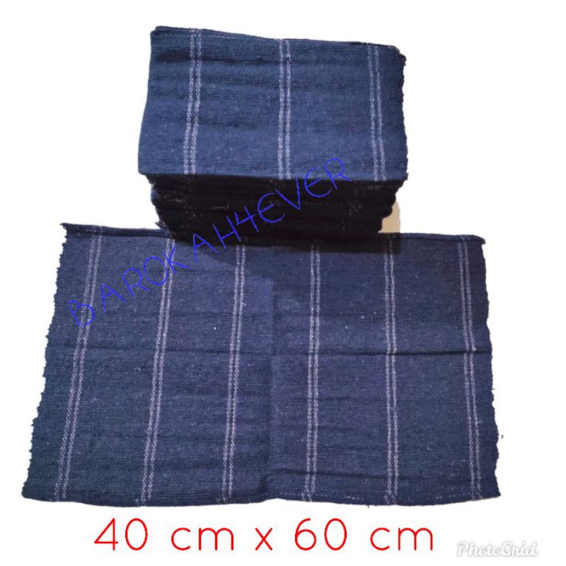 Kain Lap Pel Biru Tebal Lebar (40x60)