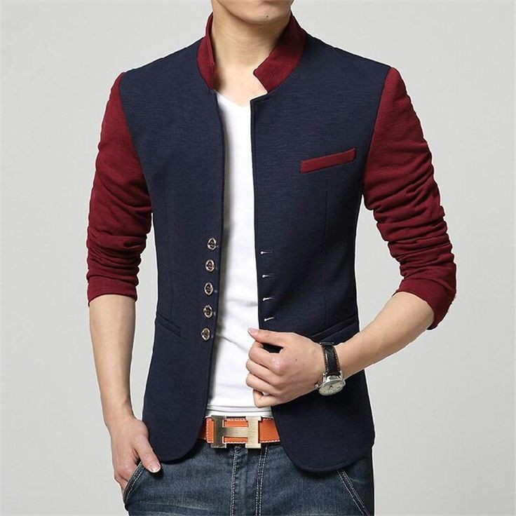 BLAZER KEREN COWOK SLIMFIT MODEL KOREA RAIN NAVY ORIGINAL NIKAYU HIGH TWIST