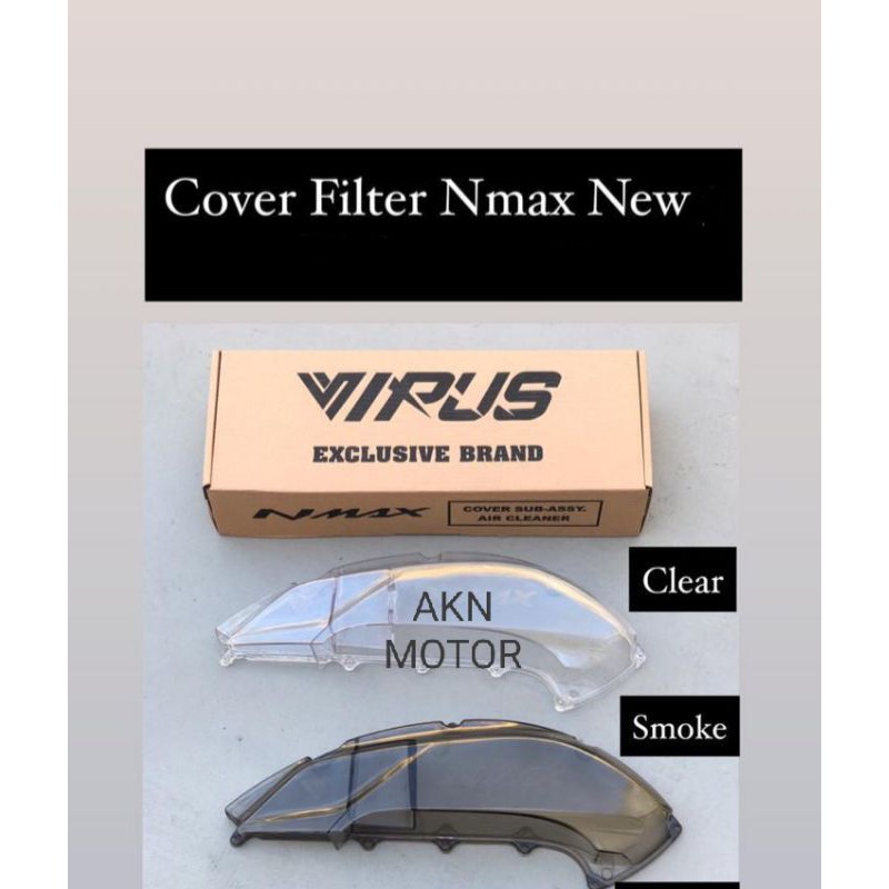 cover tutup / mika hawa / filter transparan Yamaha all new nmax 2020-2022 virus mika tebal