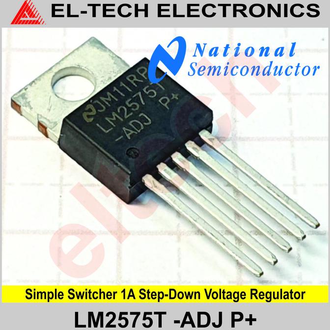 LM2575 LM2575T LM 2575T 2575 T -ADJ P+ Switcher 1A Voltage Regulator elt3ch Kualitas Baik