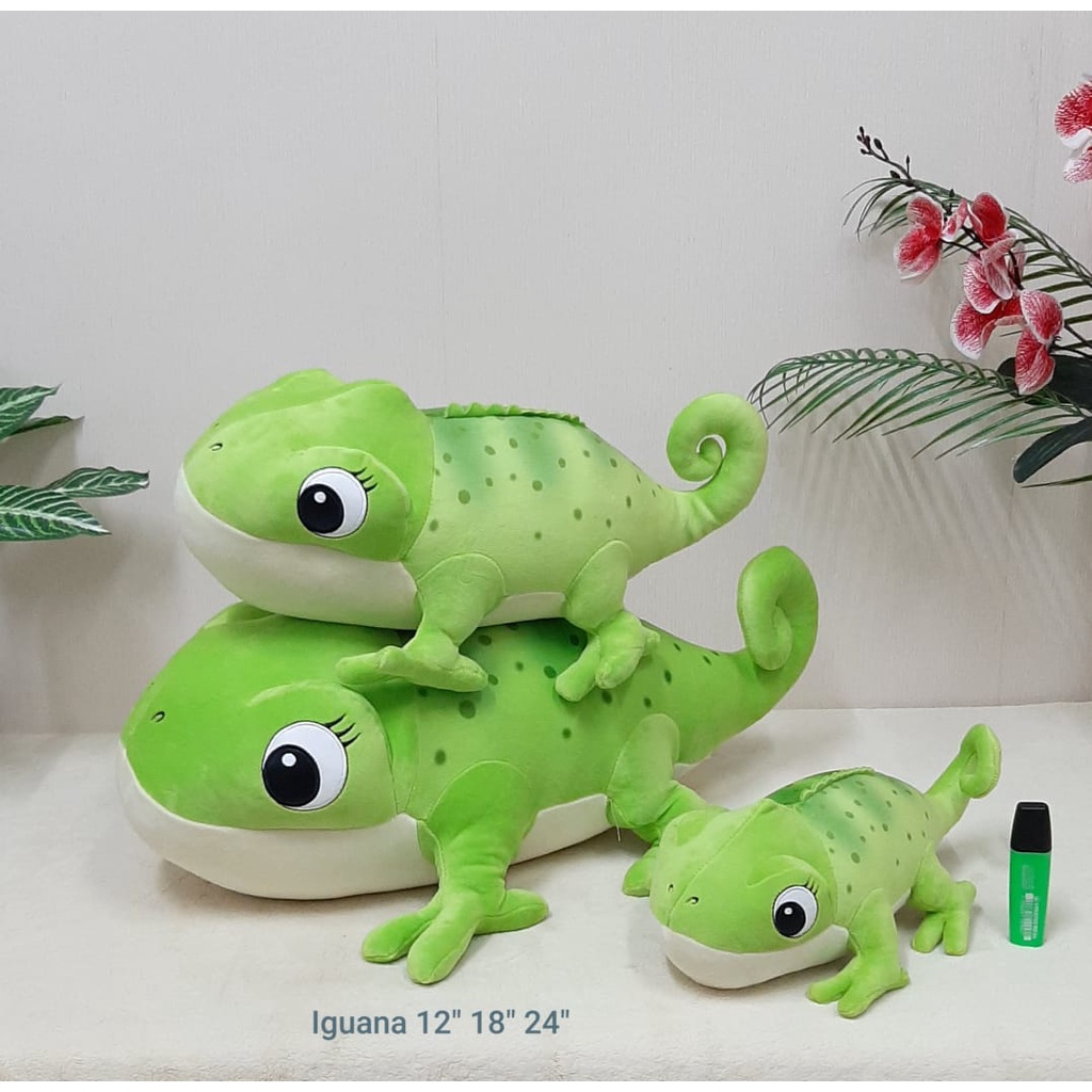Boneka Iguana Size 12&quot;/12cm/boneka animal/boneka lucu/Boneka Bunglon/Animal Boneka/Boneka Binatang