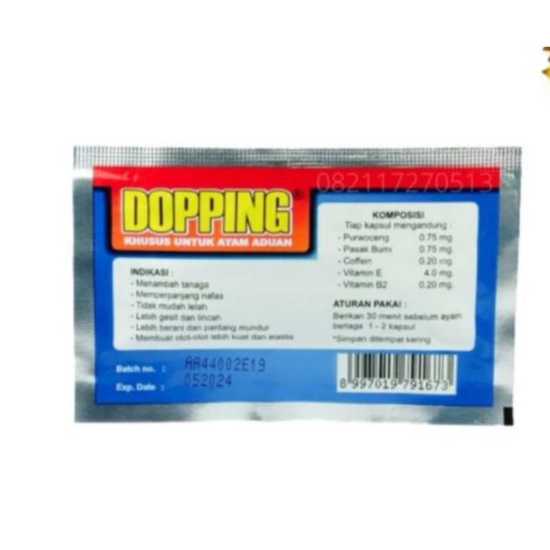 1bks doping ayam tarung vitamin obat doping ayam burung asli ori eka farma