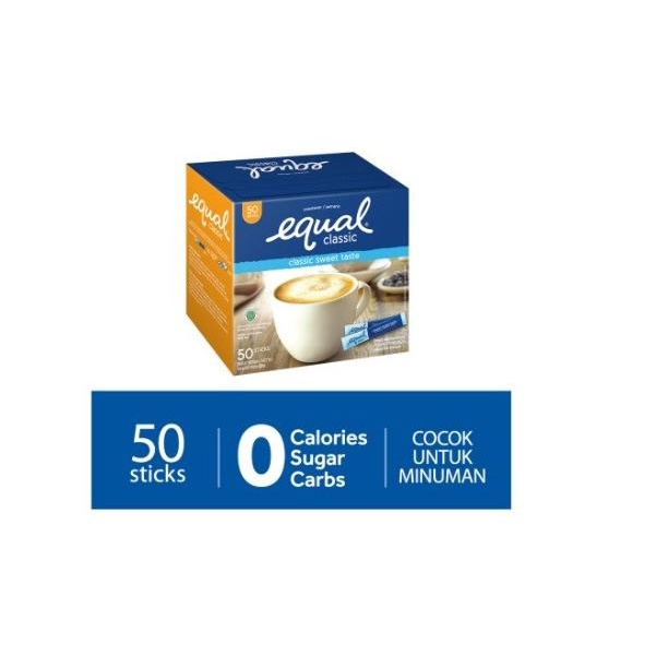 

Equal Classic Sweetener Pemanis Minuman 50 Stick