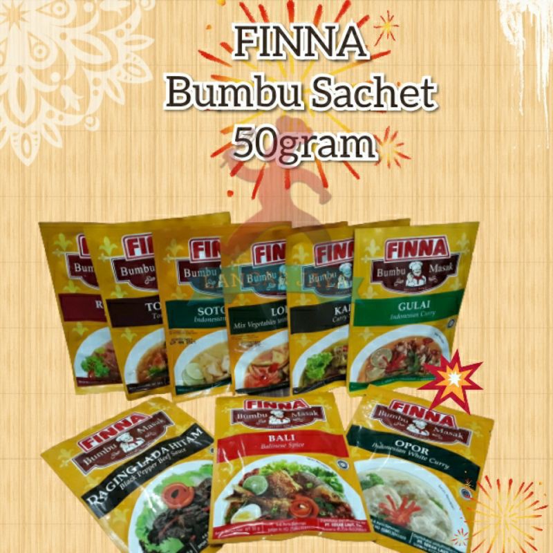 

FINNA Bumbu sachet 50gram/bumbu masak