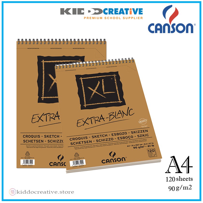 

CANSON XL EXTRA WHITE 120S A4 90G
