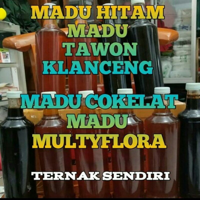 

(460ML) MADU ASLI MURNI 100% HITAM TAWON KLANCENG COKLAT MULTIFLORA