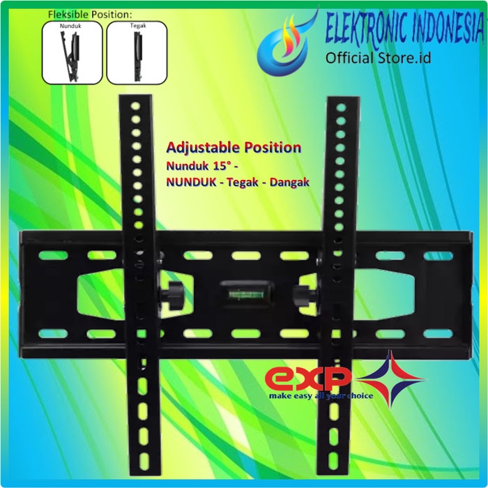 Bracket TV  MERK CHIQ 42&quot; s/d 55&quot; waterpass GARANSI 100% COCOK!