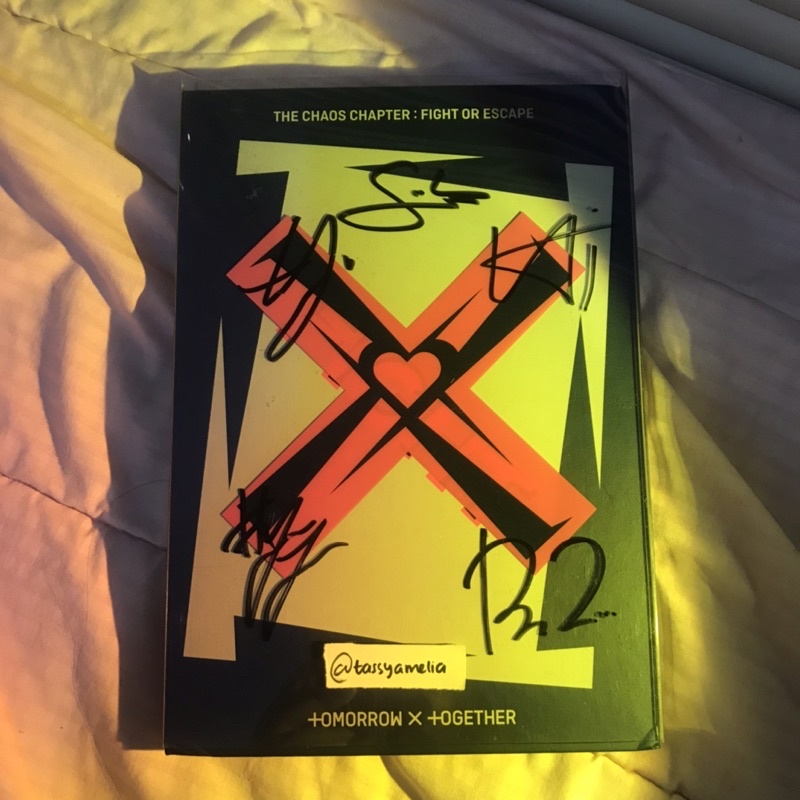 Signed Album TXT The Chaos Chapter Full Member Official BigHit